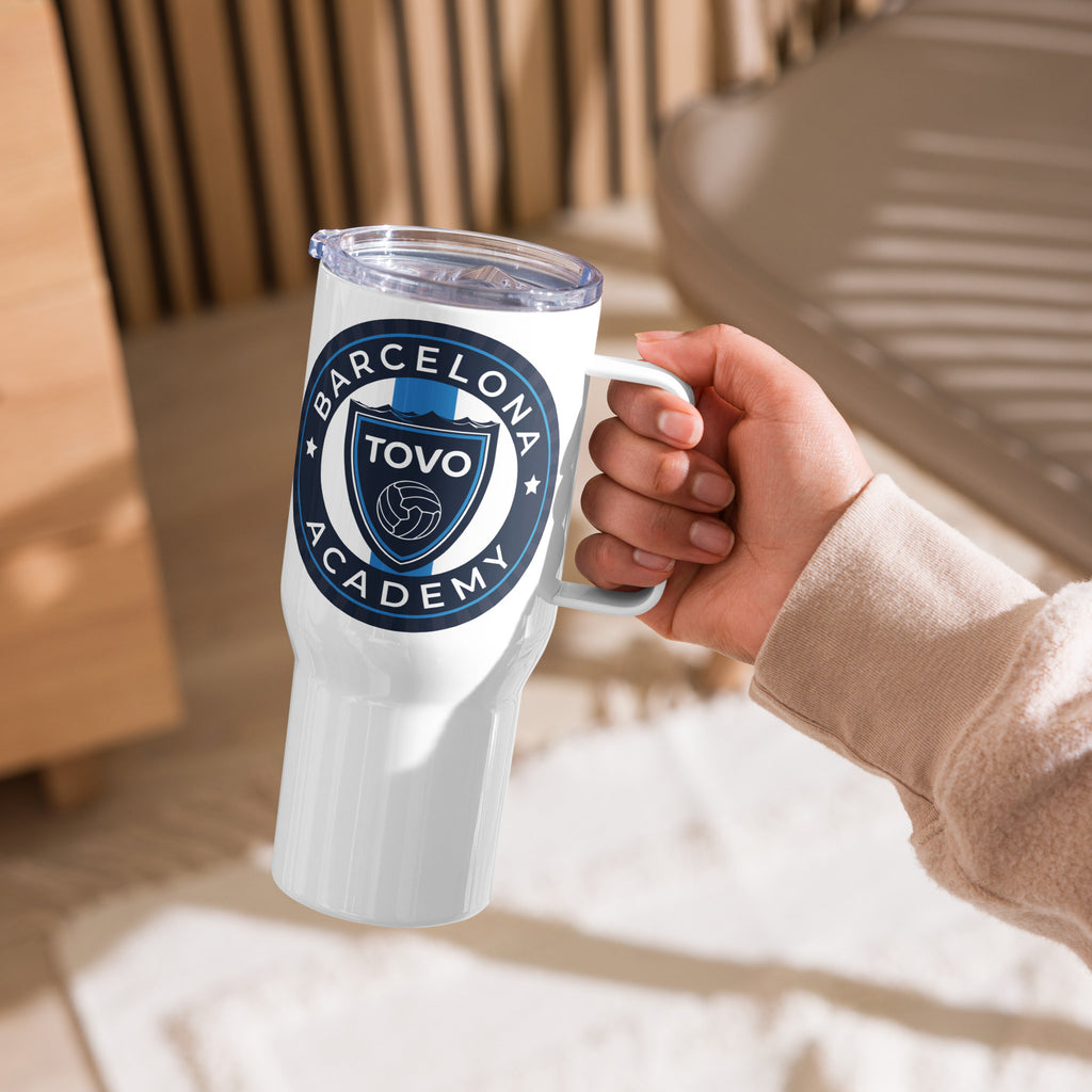 TOVO Academy Travel mug with a handle